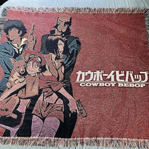 Cowboy Bebop Tapestry Anime Woven Throw Blanket 48” x 56” Retro Anime Decor Read